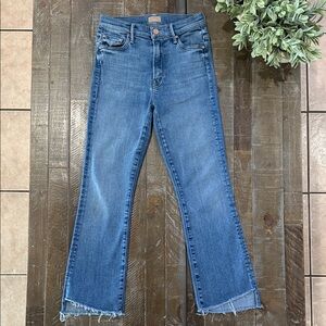 MOTHER The Insider Crop Step Fray Jeans in Hey Sun - Size 25